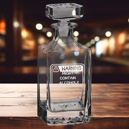 750ml Square Decanter - Cork Street Designs