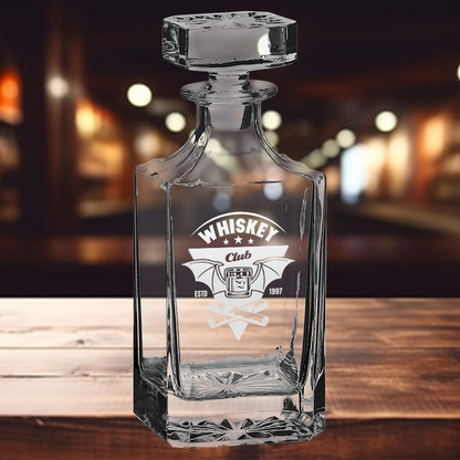 750ml Square Decanter - Cork Street Designs