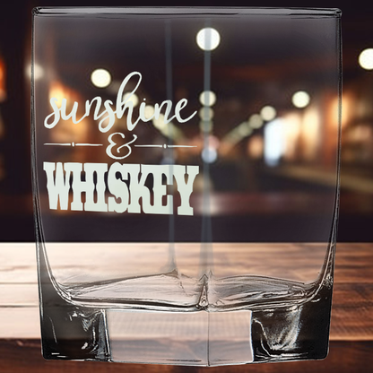 12oz Square Double Old Fashioned Glass - Cork Street Designs