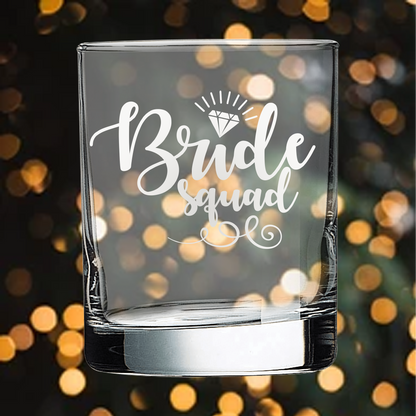 10.5oz On The Rocks Glass - Bridesmaid