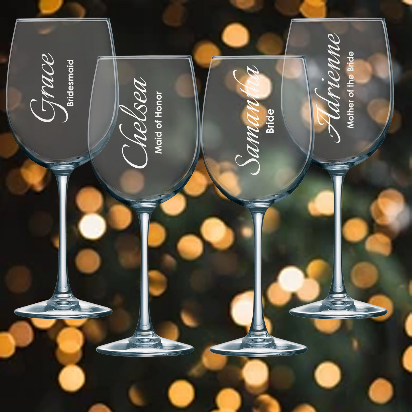 19oz Wine Glass - Bridesmaid