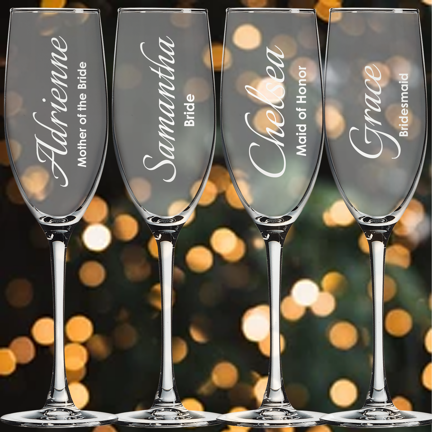 8oz Champagne Flute - Bridesmaid