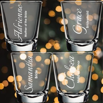 2oz Shot Glass - Bridesmaid