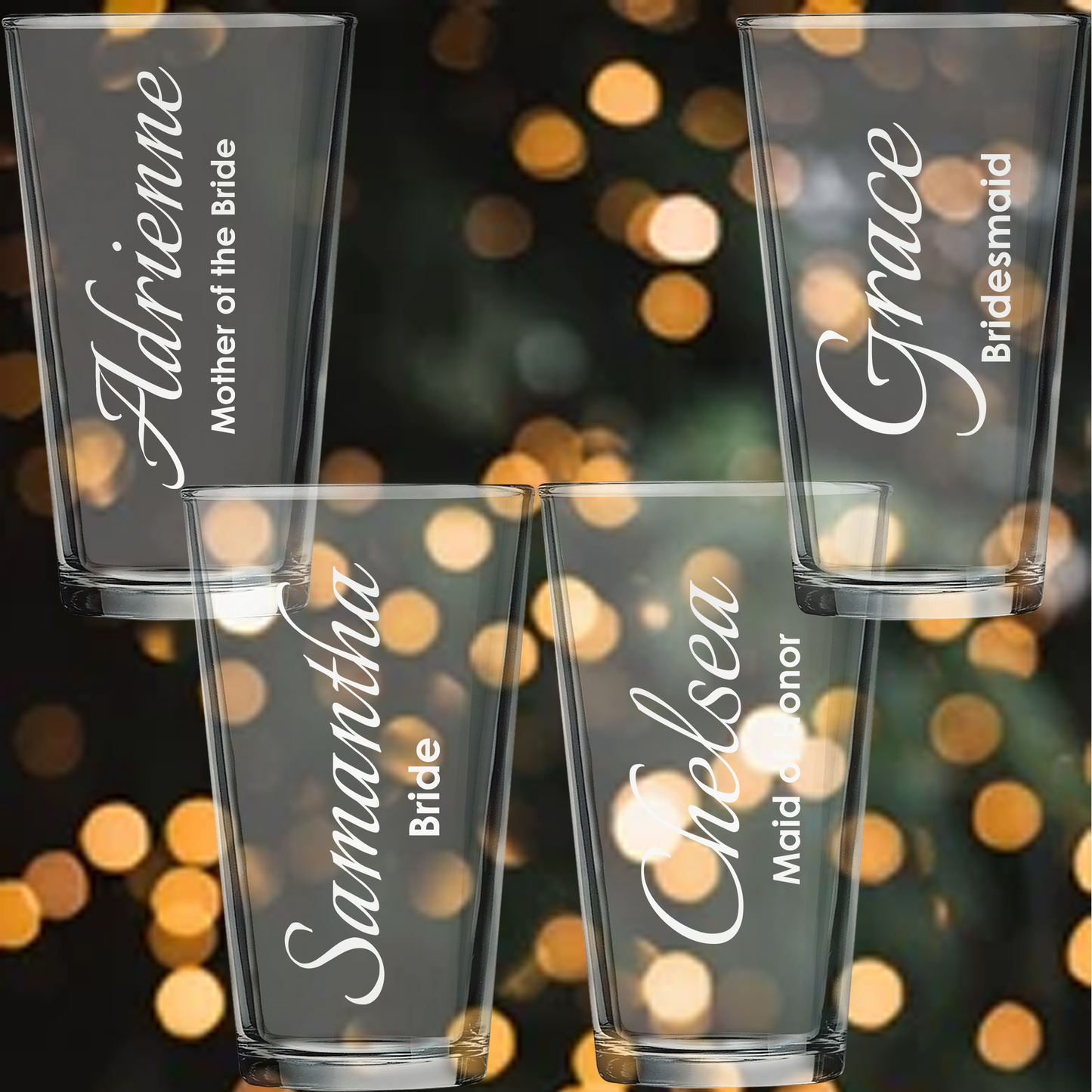 16oz Pint Glass - Bridesmaid