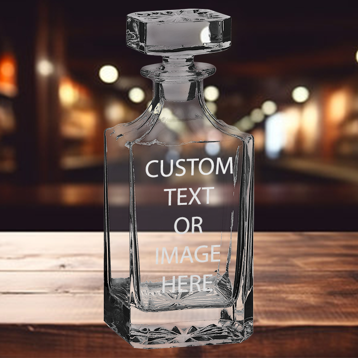 750ml Square Decanter - Custom