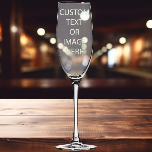 8oz Champagne Flute - Custom