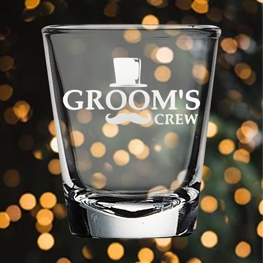 2oz Shot Glass - Groomsmen