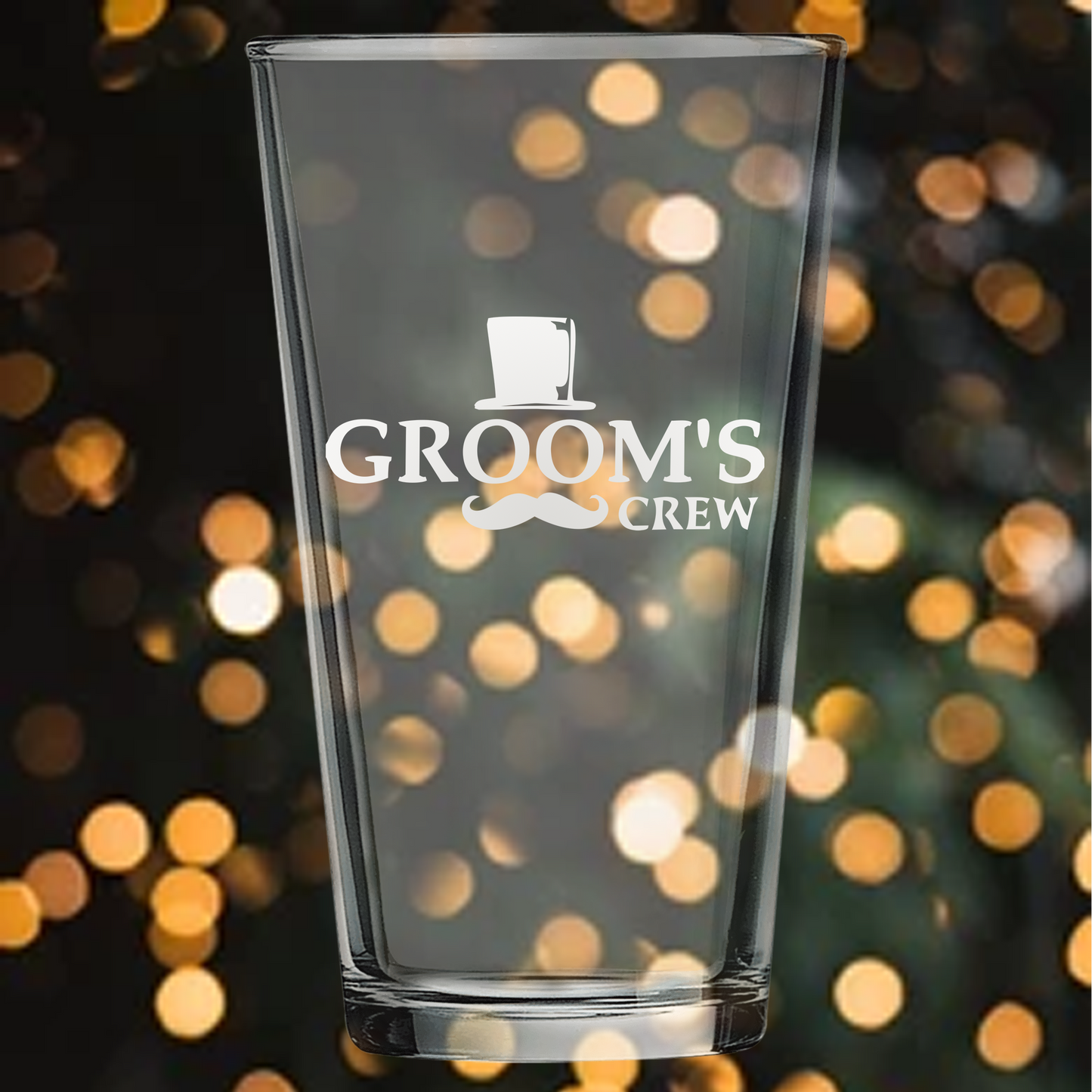 16oz Pint Glass - Groomsmen