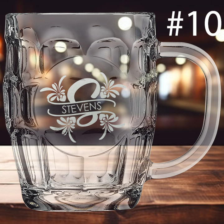 20oz Monogram Beer Mug