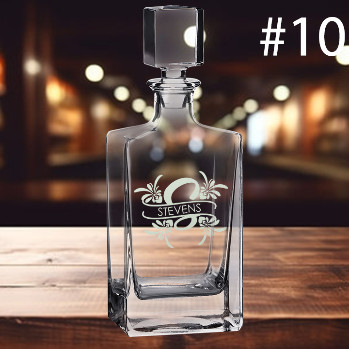 810ml Rectangle Decanter - Monogram