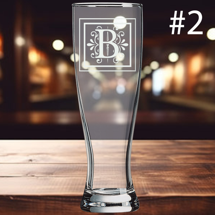 16oz Pilsner Glass - Monogram