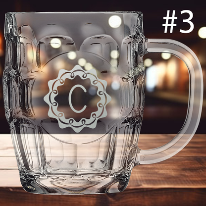 20oz Monogram Beer Mug