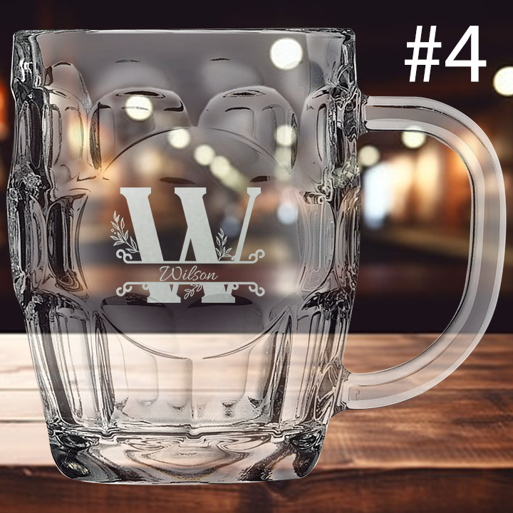 20oz Monogram Beer Mug