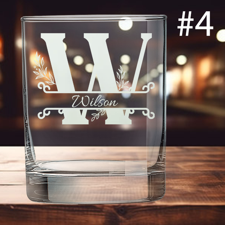 13.75oz Double Old Fashioned Glass - Monogram