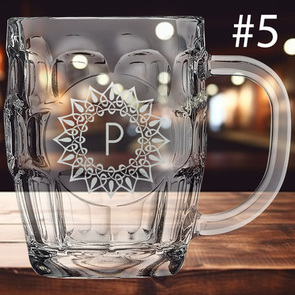 20oz Monogram Beer Mug