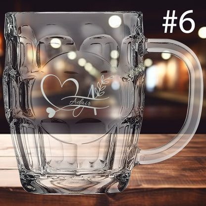 20oz Monogram Beer Mug