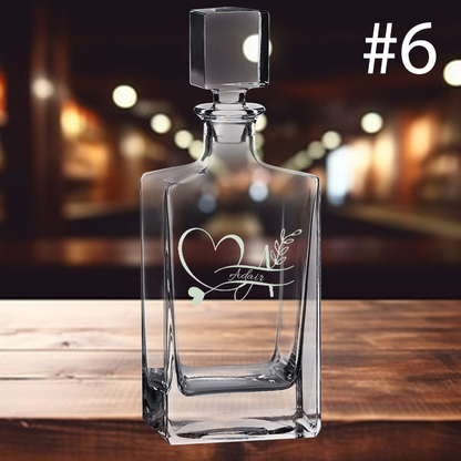 810ml Rectangle Decanter - Monogram