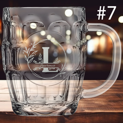 20oz Monogram Beer Mug