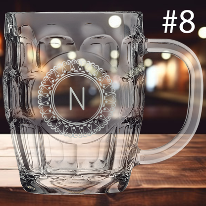 20oz Monogram Beer Mug