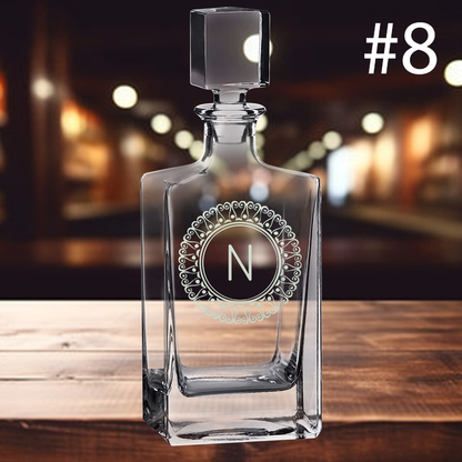 810ml Rectangle Decanter - Monogram