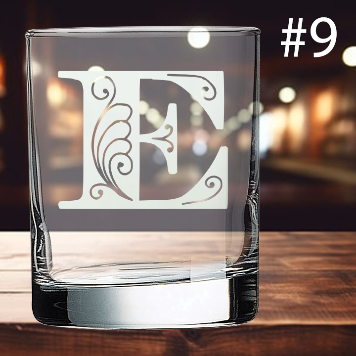 10.5oz On The Rocks Glass - Monogram