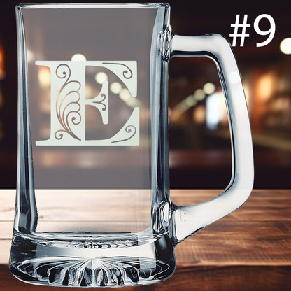 14oz Beer Mug - Monogram