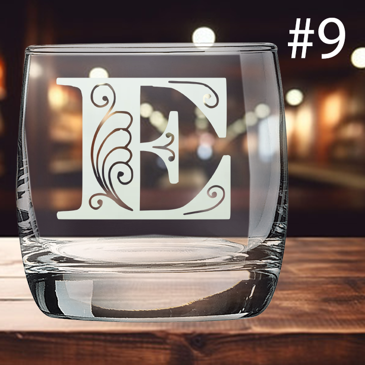 10oz On The Rocks Glass - Monogram