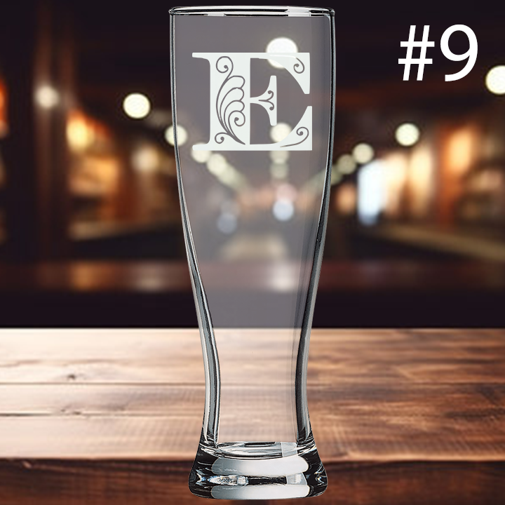 16oz Pilsner Glass - Monogram